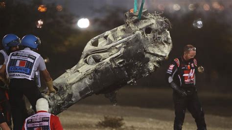 Bahrain F1 Crash Romain Grosjean Survives Horrific Fireball The