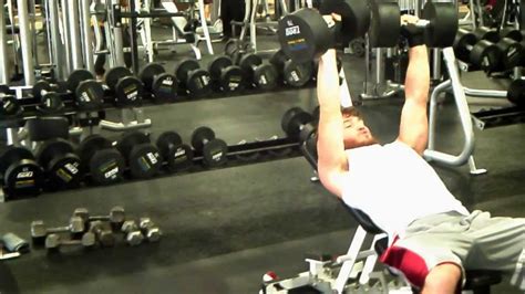 Set Of Incline Dumbbells 70 Pounds For 10 Reps Youtube
