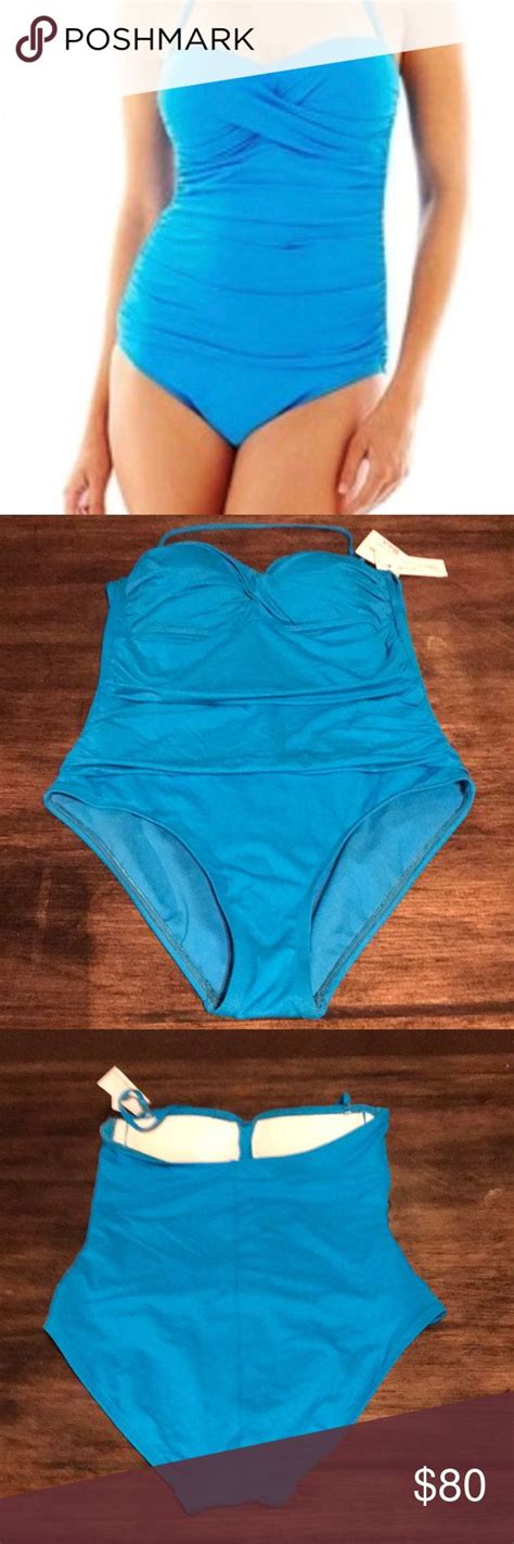 Designer Liz Claiborne One Piece Swimsuit Turquoise Swimsuit Clothes