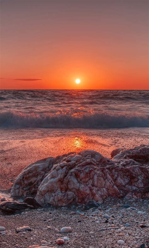 480x800 Sea Beach Sunset 4k Galaxy Notehtc Desirenokia Lumia 520625