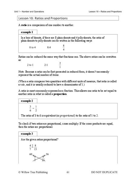 Ratios And Proportions Lesson Plan For 7th 10th Grade Lesson Planet