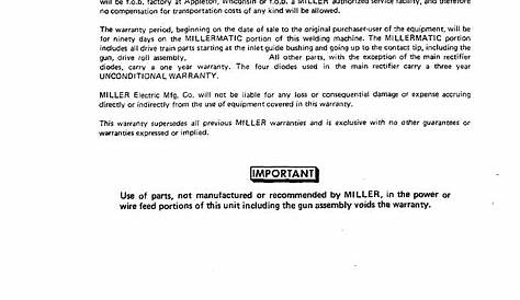 Miller Electric Millermatic 35 Owners Manual ManualsLib Makes It Easy