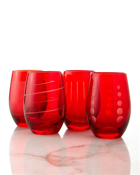 Mikasa Cheers Stemless Wine Glasses 4 Piece Set