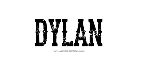 Dylan Name Tattoo Designs