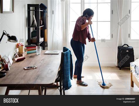 Black Woman Cleaning Image And Photo Free Trial Bigstock