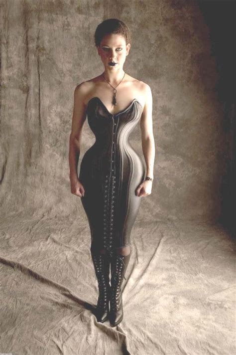 This Fabulous Leather Corset Dress Is A Perfect Hobble Dress As Well With Very Little Movement