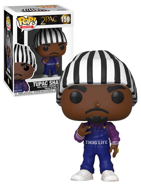 Funko Pop Rocks 2pac 159 Tupac Shakur In Overalls New Mint Condition