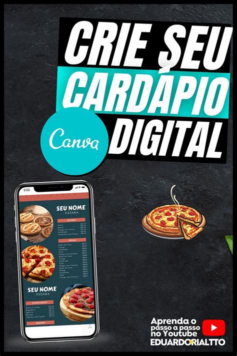 Como Criar Um Card Pio Digital No Canva Gr Tis Para Pizzaria Card Pio