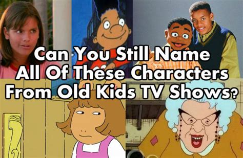 Can You Still Name All Of These Characters From Old Kids Tv Shows