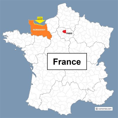 Map Of France Including Normandy Map Of World