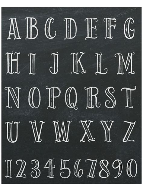 Whimsical Serif Hand Lettering Alphabet Lettering Alphabet
