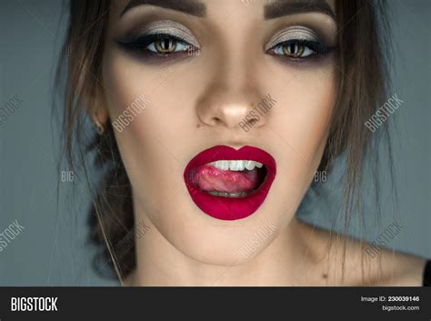 Seductive Girl Licking Image And Photo Free Trial Bigstock