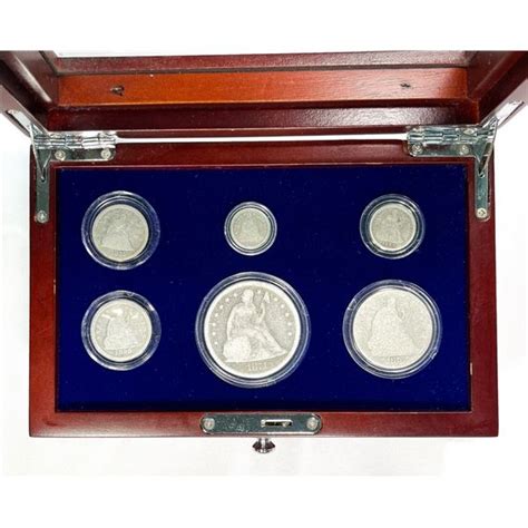 1856 89 Set Of Us Seated Liberty Coins 6 Coins