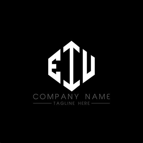 Eiu Letter Logo Design With Polygon Shape Eiu Polygon And Cube Shape