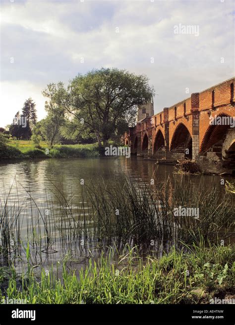 England Home Counties Bedfordshire The River Great Ouse Medieval Bridge
