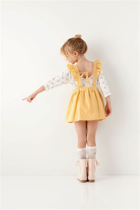 Mustard Dress Tocoto Vintage Bubblechops Llc Vestidos Infantis