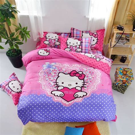 Delivering products from abroad is always free, however, your parcel. Hello kitty Bedding Set 4pcs include Duvet Cover Bed Sheet ...