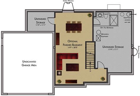 Awesome Finished Basement Floor Plans Home Home Plans And Blueprints