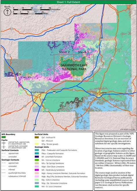 Mammoth Cave Geologic Map 1647×2296 Mammoth Cave Mammoth History