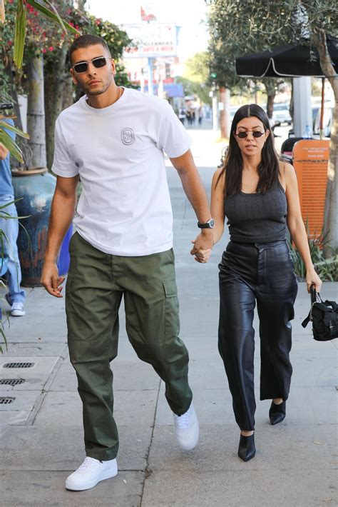 Kourtney kardashian has made her relationship with blink 182 drummer travis barker official on instagram. Kourtney Kardashian Wore Leather Pants for a Day Date with ...