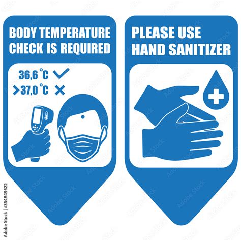Healthcare Infographic Elements Signs Body Temperature Check Is