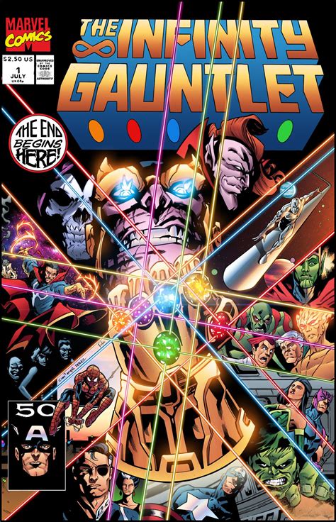 Infinity Gauntlet Cover By Furlani Marvel Comics Art Infinity