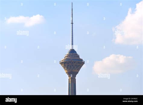 Milad Tower Top Tehran Iran Stock Photo Alamy