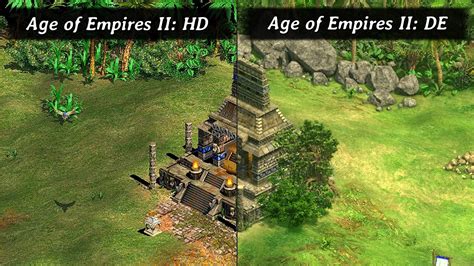 Age Of Empires 2 Definitive Edition Remaster Vs Age Of Empires 2 Hd