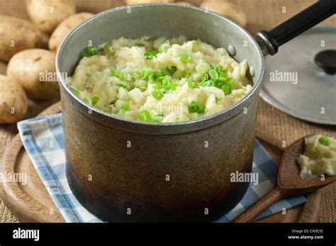 Champ Potatoes Irish Potato Dish Stock Photo Alamy