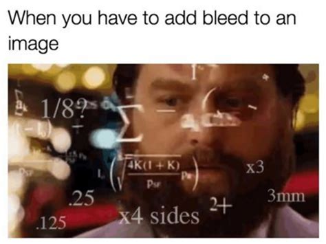 When You Have To Add Bleed To An Image Zach Galifianakis Math Know