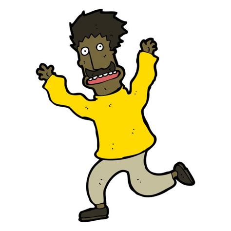 Cartoon Man Running Away — Stock Vector © Lineartestpilot 13566823