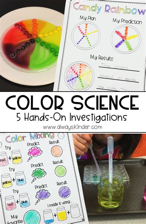 Color Science Stem Science Activities Fun Science 1st Grade Science