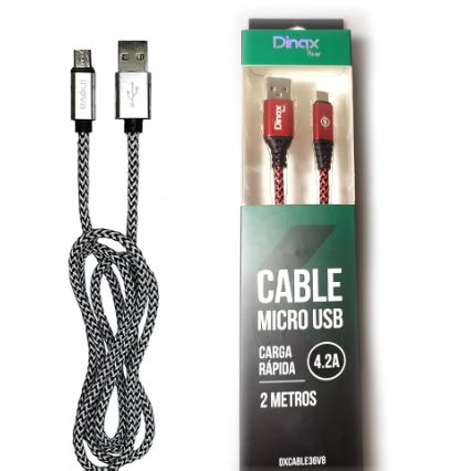 Cable Micro Usb A Metros Carga Rapida Dinax Meldim Inform Tica