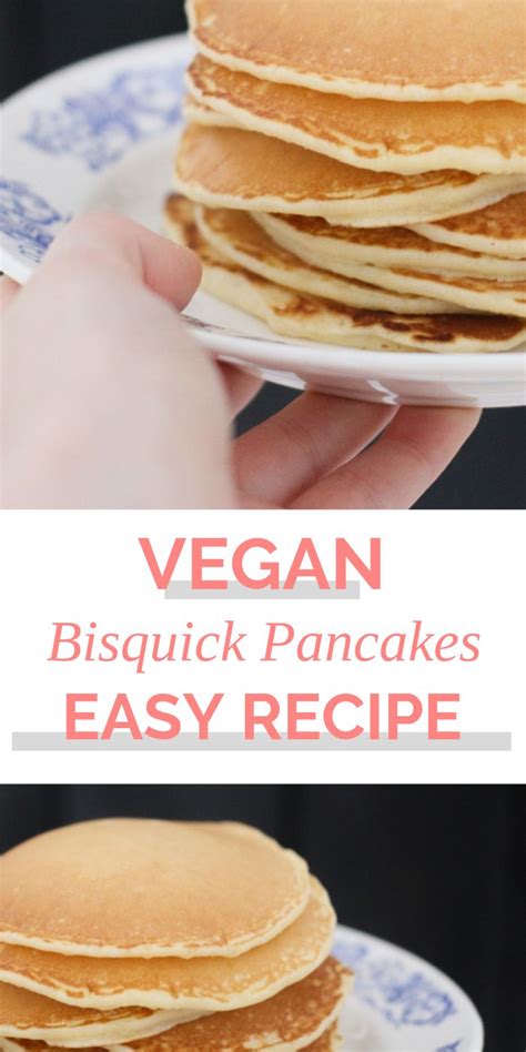 Easy Bisquick Vegan Pancakes No Eggs Dairy Free By Kelsey Smith