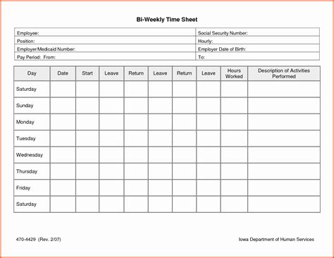 40 Free Timesheet Time Card Templates Template Lab Blank Clock