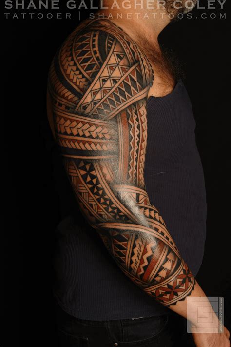 Maori Polynesian Tattoo Polynesian Sleeve
