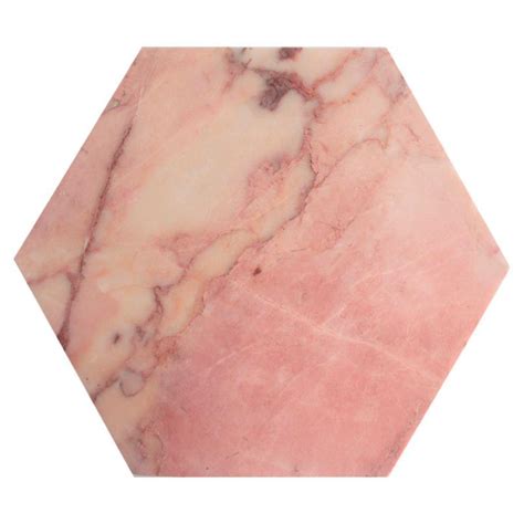 Pink Marble Hexagon Platter At 1stdibs
