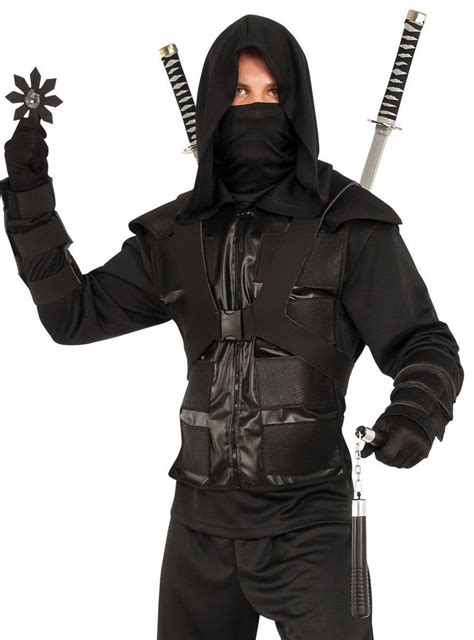 Men S Ninja Costume Black Japanese Ninja Costume For Adults
