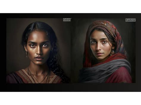 Ai Generated Images Depicting Indian Women From Different States Go