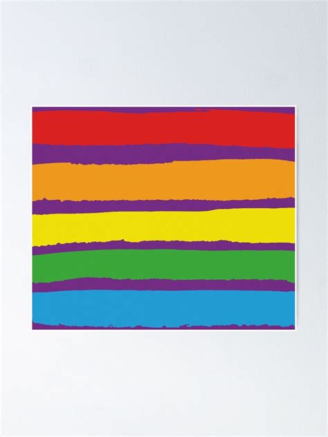 lgbt pride flag brush strokes lgbt rights rainbow symbol poster for sale by sassyclassyme