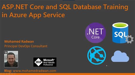 ASP NET Core And SQL Database Training In Azure App Service