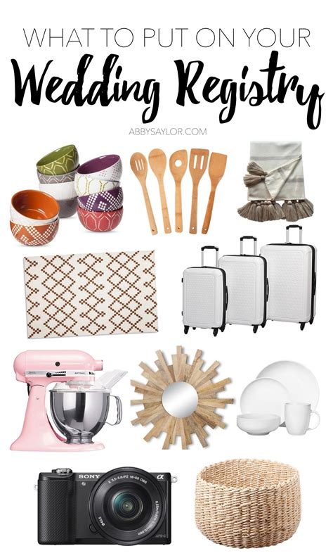 What To Put On Your Wedding Registry Abby Saylor Armbruster