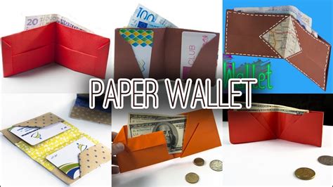 6 Best Paper Wallet Diy Origami Wallet Youtube