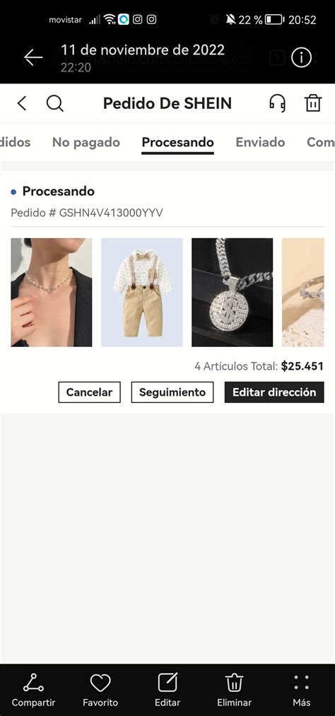 Shein - Necesito Que Me Envíen De Nuevo Mi Pedido, Quise Hacerlo Por El