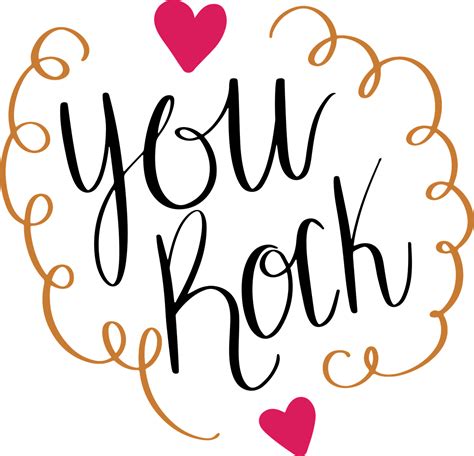 You Rock Hearts Free Vector Graphic On Pixabay