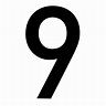 Black PVC 150mm House Number 9 | Departments | TradePoint
