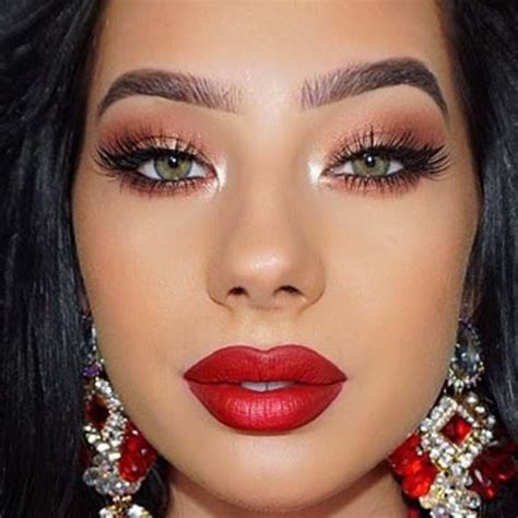 Pin By Rebecca Dennise Cruz On Makeup Ideas Red Makeup Looks Prom