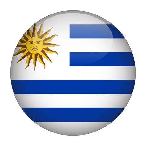 Uruguay 3d Rounded Flag With Transparent Background 15272001 Png