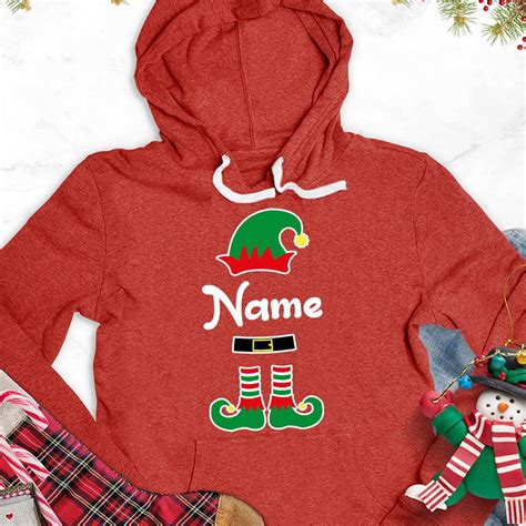 Christmas Elf Colored Edition Personalized Version 1 Hoodie Brooke And Belle