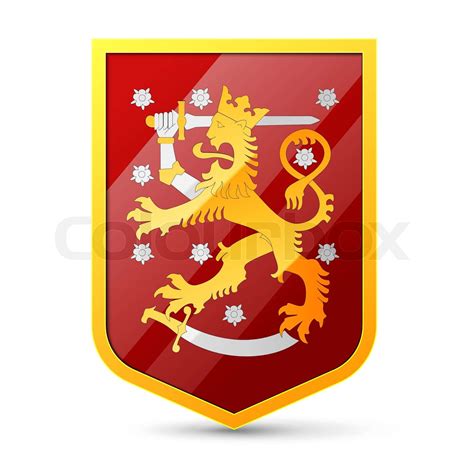 Coat Of Arms Of Finland Stock Vector Colourbox